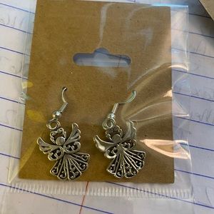 Silver Angel earrings